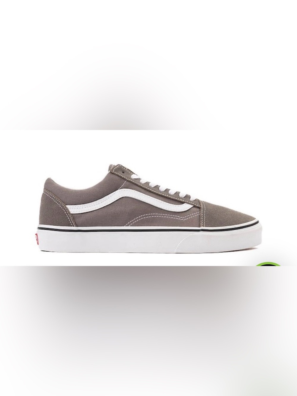 Vans Men’s Old Skool Sneaker in Grey with White Stripe